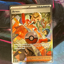 Pokemon TCG Arven 235/091 SV: Paldean Fates SIR Full Art Holo EN picture
