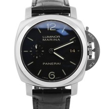 2013 Panerai Luminor Marina 1950 PAM00392 3 Days 42mm Black Leather Box Papers picture