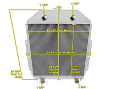 2 Row Kool Champion Radiator for 1942 - 1952 Ford Truck Flathead Configuration picture
