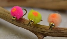 12 Flies Tungsten Beaded Egg Fly Fishing | 3 Colors Available | Mustad Signature picture