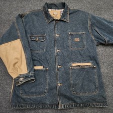 Vintage Y2k Timberland Pro Mens XL Denim Lined Chore Coat Barn Jacket Gorpcore picture