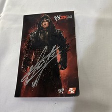 The Undertaker Signed WWE 2K14 Insert picture