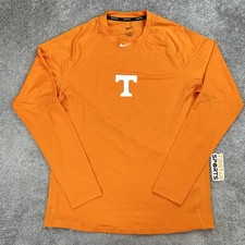 Tennessee Volunteers Shirt Mens Large Orange Nike Pro Football Long Sleeve PE picture