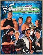 Original WWF WrestleMania XVI (16) April 2000 Official Licensed Souvenir Program picture