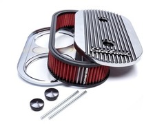Edelbrock Elite 2 Air Cleaner Assembly #4272 for Edelbrock Dual-Quads, Oval Shap picture