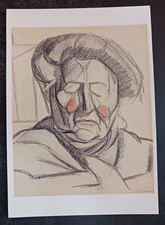 postcard art Umberto Boccioni Artist's Mother drawing Met unposted picture