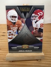 2009 Donruss Gridiron Gear Jamaal Charles Player Timeline Silver 53/100 Card #8 picture