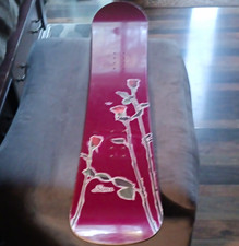 Vintage 1996 SIMS Tina Basich 143 Snowboard - Rose Floral Graphic - Rare