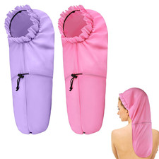 2 Pcs Large Shower Cap for Braids, Extra Long Shower Cap for Women Long Hair & L picture