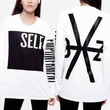 BY ZENDAYA White & Black 'Self Empowerment' Long-Sleeve Tee picture