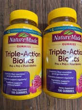 Nature Made Triple-Action Biotics 200ct 3/27 (2 Bottles) picture