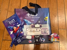 Disney D23 EXPO 2026 SWAG BAG - Tote, Lanyard, Pins, Horizons Ticket  picture