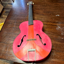 Vintage Harmony Hollywood Archtop Acoustic Guitar 6 String Repainted Project picture