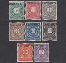[OOS] Upper Volta #YTTT01-YTTT8 MH 1920 AgadesCrossPostageDueOverprints[J1-J8] picture