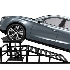 2PCS Heavy‑Duty 5‑Ton Hydraulic Service Ramps, Car Truck Jack Lift picture