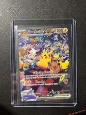 🔥 Pokemon Night Pikachu Ex 150/128 SIR 30th Anniversary Celebration  picture