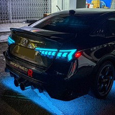 4 PCS RGB LED Tail Light For Honda Civic Sedan 2022-2026 Smoked White Rear Light picture