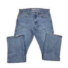 Wrangler Retro Jeans Mens 34x32 Blue Slim Boot Cowboy Western Denim 77MWZWO picture