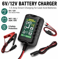 Automatic Battery Charger Maintainer Motorcycle Trickle Float For 6V 12V Battery picture