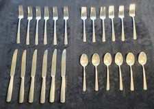 TOWLE Rambler Rose 24 pc Sterling Silver GC Service for 6 Floral Vintage 1940s picture