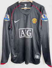 Manchester United Cristiano Ronaldo #7 Soccer Jersey Black/Red Size S picture