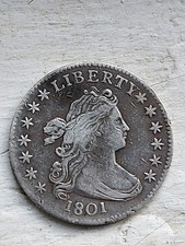 1801 Draped Bust Dime Nice Higher Grade Very Rare Date picture