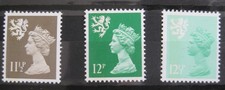 GB  Scotland 11.5p Drab , 12p & 12.5p Emerald  S36, S37 & S38, Machin regionals picture