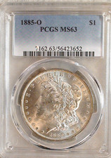 1885 O Morgan Dollar PCGS MS63 UNCIRCULATED $1 Coin BUY IT NOW picture