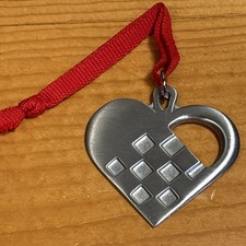 Fantastic Vintage RUNE TENNESMED SWEDEN Pewter Heart Pendant Ornament NIP picture