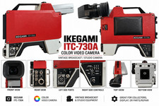 Vintage Ikegami ITC-730A Color Video Camera Broadcast TV Studio Camera Untested picture
