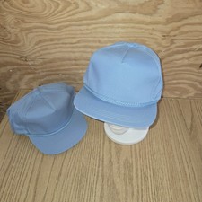 Vintage Yupoong Lt Blue Rope Trucker Hat Adjustable Snapback OSFM NOS picture