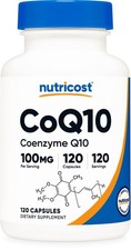 Nutricost CoQ10 100mg, 120 Capsules, Vegetarian Capsules, Non-GMO (Coenzyme Q10) picture