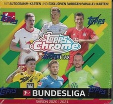 2020-21 Topps Chrome Bundesliga Match Attax Chrome Box Factory Sealed picture