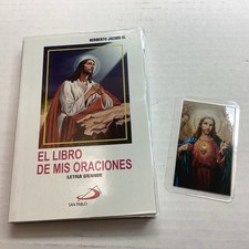 EL LIBRO DE MIS ORACIONES LETRA GRANDE Y FORRO SAN PABLO BOOK OF PRAYERS NOVENAS picture