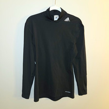 Adidas Techfit Men’s Compression Shirt Size Large (L) Mock Neck Black Climawarm picture