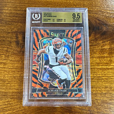 Panini Select 2025 Ja'Marr Chase Prizm Tiger Premier Level BGS 9.5 #157 pop 1 picture