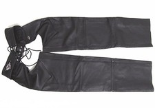 Harley Davidson Basic Skins Leather Riding Chaps USA 98480-97VM Men's Small EUC picture