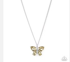 🩷Paparazzi: Free-Flying Flutter & Butterfly Beatitude ~ Yellow 2PC Set. picture