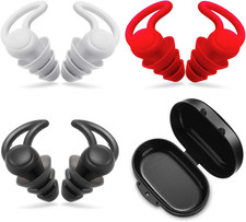 3 Pairs Ear Plugs for Sleeping Noise Reduction Silicone Sleep Earplugs Reusab... picture