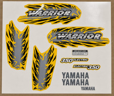 1997 Yamaha Warrior 350 Yellow/Black FULL Graphics Decal Kit Stickers GLOSSY picture