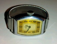 Vintage 1940's TOWER S Steel Unisex wind Up Wrist watch W/ Original Band. Rare picture