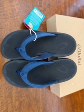 Olukai flip flop womens 5 size  Blueberry/black picture