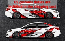 Lightning Car Side Wrap Full Color Graphics Custom Livery Car Body Vinyl Decal picture