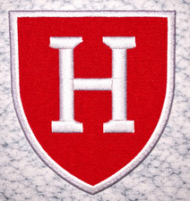 HARVARD CRIMSON NCAA EMBROIDERED IRON ON PATCH 2.5