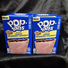New Frosted Lemon Blueberry Crumble Pop Tarts~Limited Edition~Kellogg's~2 Boxes picture