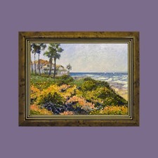 Stunning Oil painting. La Jolla Scene. Original. Signed. Impressionist Art. picture
