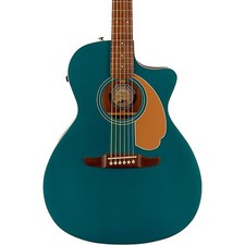 Fender Newporter Player LimitedEdition AcousticElectric Guitar Ocean Teal picture