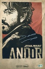 Diego Luna Signed Star Wars Andor 11x17 Poster| SWAU WITNESS picture
