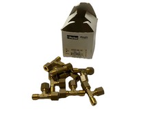 Parker 0103 06 10 Brass Compression Tee Fitting 6mm OD Tube LOT OF 8 picture