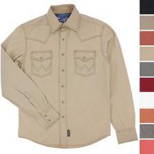 Wrangler Retro Premium Western Shirt, Men's Pearl Snap Up Collared Long Sleeve picture